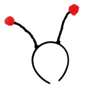 ポンポンカチューシャ 赤